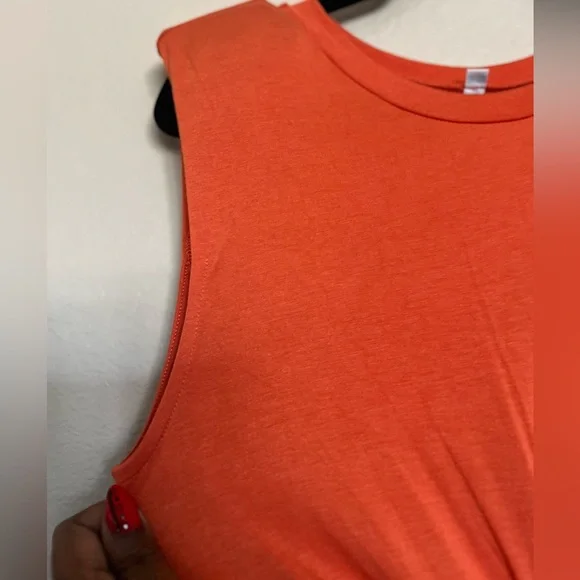 Prinbara Women’s side cut out maxi dress in Orange size Large - Picture 6 of 11